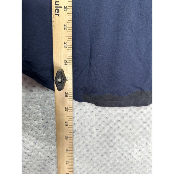 Xhilaration Tank Top Womens XS Flowers Flowy Polyester Blend Blue Red Solid Back - Picture 10 of 10